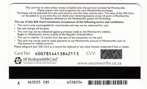 woolworths gift card balance